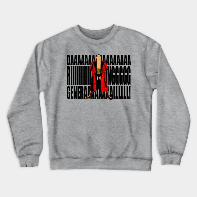 Red General (black letters) Crewneck Sweatshirt by BradyRain
